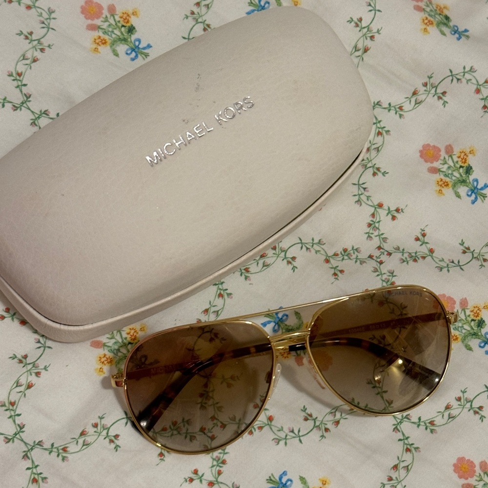 Michael Kors Aviator Sunglasses with Case